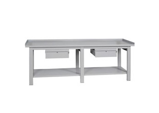 Banchi da lavoro con piano metallico